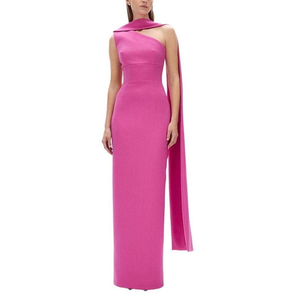 Rachel Gilbert Womens Clara Column Gown